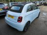 USED 2022 71 FIAT 500E LA PRIMA CONVERTIBLE 2d 117 BHP ALL ELECTRIC AUTOMATIC SAVE THOUSANDS with this all electric automatic Fiat 500e Convertible La Prima 117 BHP 42 kWh finished in stunning optional extra Celestial Blue. Only 9,044 miles covered from new by One Owner.