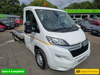 USED 2019 68 CITROEN RELAY 2.0 35 BlueHDi B/B in white, 81,000 miles, full service history, 1 owner, ULEZ, vehicle transporter, 6-speed manual, Bluetooth, DAB radio + VAT @ 20% This 2019 Citroen Relay van boasts a single owner from new, a testament to its careful use and desirability. This 2.0 BlueHDi 35 L3 Euro 6 model is powered by a robust 2.0 litre diesel engine delivering 129 bhp, and benefits from a full service history, with its last service completed at 66,188 miles on 09 September 2022. For your peace of mind, it will be supplied with a 12 month MOT upon purchase. Inside, you'll find an FM and DAB digital radio complete with Bluetooth connectivity, allowing fo