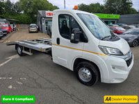 USED 2019 68 CITROEN RELAY 2.0 35 BlueHDi B/B in white, 81,000 miles, full service history, 1 owner, ULEZ, vehicle transporter, 6-speed manual, Bluetooth, DAB radio + VAT @ 20% This 2019 Citroen Relay van boasts a single owner from new, a testament to its careful use and desirability. This 2.0 BlueHDi 35 L3 Euro 6 model is powered by a robust 2.0 litre diesel engine delivering 129 bhp, and benefits from a full service history, with its last service completed at 66,188 miles on 09 September 2022. For your peace of mind, it will be supplied with a 12 month MOT upon purchase. Inside, you'll find an FM and DAB digital radio complete with Bluetooth connectivity, allowing fo