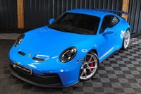 USED 2022 22 PORSCHE 911 4.0 GT3 2d 503 BHP SHARK BLUE, 18 WAY SEATS, BOSE, FRONT END PAINT PROTECTION FILM.