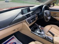USED 2016 66 BMW 4 SERIES GRAN COUPE 2.0 418D LUXURY GRAN COUPE 4d 148 BHP BIG SPEC 'LUXURY EDITION' - AUTOMATIC TRANSMISSION - SATELLITE NAVIGATION - FULL EXTENDED MERINO NUTMEG PREMIUM LEATHER -  FREE 12 MONTHS WARRANTY / BREAKDOWN RECOVERY