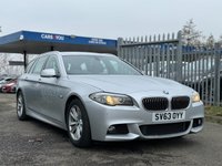 USED 2013 63 BMW 5 SERIES 2.0 520D M SPORT TOURING 5d 181 BHP FRONT AND REAR PARKING SENSORS +  MSPORT +  AUTO HOLD +  HEATED SEATS +  DUAL ZONE CLIMATE CONTROL +  AUTOMATIC CLIMATE CONTROL +  FULL LEATHER SEATS +  CRUISE CONTROL +  DAB RADIO +  AUX +  USB +  BLUETOOTH TELEPHONE +  AUTOMATIC HEADLIGHTS +  SATELLITE NAVIGATION +  AUTO TAILGATE +