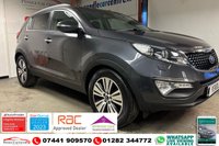 USED 2014 14 KIA SPORTAGE 1.7 CRDI 3 SAT NAV ISG 5d 114 BHP DEC 24 MOT