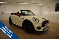 USED 2018 18 MINI CONVERTIBLE 2.0 JOHN COOPER WORKS 2d 228 BHP THIS IS THE ONE TO BUY A JOHN COOPER WORKS MINI PACKED WITH FACTORY EXTRAS