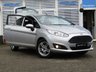 USED 2013 63 FORD FIESTA 1.2 ZETEC 3d 81 BHP Finished in MOONDUST SILVER MET with contrasting GREY Cloth Trim. This Fiesta is a small family 3 door car that you can really enjoy driving. Economical and cheap to run, stylish to look at and some great features. Specification includes &pound;30 Road Tax, B/Tooth, Rear Park Sensors, Alloys, Air Con, Heated front Screen and more, makes this a must for the first time driver or small family. Serviced at 10383 miles, 12905 miles, 15214 miles, 17286 miles, 21164 miles, 25630 miles and at 27300 miles