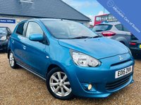 USED 2015 15 MITSUBISHI MIRAGE 1.2 3 5d 79 BHP Top spec with low mileage and a FSH