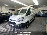 USED 2017 66 FORD TRANSIT CUSTOM 2.0 290 SWB HR 105BHP AIR CON 1 OWNER FULL SERVICE HISTORY  1 OWNER FULL SERVICE HISTORY SWB HI ROOF WITH AIR CON