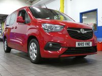 USED 2019 19 VAUXHALL COMBO LIFE 1.5 ENERGY XL CDTI S/S 5d 101 BHP 7 SEATS AIR CON CRUISE PARKING SENSORS 1 OWNER SERVICE HISTORY 6 MONTHS GOLD WARRANTY