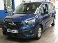 USED 2019 68 VAUXHALL COMBO LIFE 1.5 ENERGY XL CDTI S/S 5d 101 BHP 5 SEATS CRUISE PARKING SENSORS 1 OWNER EXCELLENT SERVICE HISTORY 5 SERVICE TO 27K MILES GENUINE LOW MILEAGE