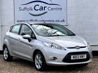 USED 2012 12 FORD FIESTA 1.2 ZETEC 5d 81 BHP www.suffolkcarcentre.co.uk - Located at Lowestoft