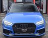 USED 2019 19 AUDI RS3 SALOON 2.5 RS 3 TFSI QUATTRO AUDI SPORT EDITION 4d 395 BHP PAN ROOF+ARA BLUE
