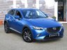 USED 2016 16 MAZDA CX-3 1.5 D SPORT NAV 5d 104 BHP Finished in DYNAMIC BLUE MET with Full Heated Leather. This stylish Mazda MPV has a great looking interior and exterior. The great driving position makes it fun to drive and caters for the small to medium size family. It host great features that include Full Heated Leather, Sat Nav, Rear Camera, DAB Radio with BOSE Speakers, &pound;20 ROAD TAX, Heads Up Display, B/Tooth, Cruise Control and more. Serviced at 1243 miles, 8273 miles, 15889 miles, 32550 miles, 35461 miles and on arrival at 62030 miles.