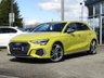 USED 2021 21 AUDI A3 2.0 S3 TFSI QUATTRO 5d 306 BHP Finished in PYTHON YELLOW pearl with contrasting Ebony heated SPORTS LEATHER seats. This 4x4 S3 has an advanced 2.0 turbocharged petrol engine pumping out 306 BHP, blistering performance with arguably the highest quality interior in its class. Features include Sat Nav, Rear View Camera, Full Heated Leather, DAB, Bang and Olufsen Speakers, B/tooth, LED run lights, Park Senors with Park Assist and Cruise. Dealer serviced at 10600 miles, 12674 miles, 20652 miles and on arrival at 27587 miles.
