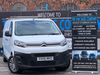 USED 2016 66 CITROEN DISPATCH 1.6 M 1000 X BLUEHDI 94 BHP NO VAT - SERVICE HISTORY - HPI CLEAR - EURO 6 - ULEZ / LEZ / CAZ COMPLIANT - LOW MILEAGE - 2 KEYS - 3 SEATS - ROOF RACK - TWIN SIDE LOADING DOORS - BLUETOOTH / DAB / USB / AUX / RADIO - CRUISE CONTROL - FINANCE AVAILABLE - ZERO DEPOSIT OFFERS - ALL VANS/CARS WELCOME IN PART-EXCHANGE, ANY AGE, ANY MILEAGE, ANY CONDITION