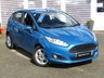 USED 2013 13 FORD FIESTA 1.0 ZETEC 5d 99 BHP Finished in CANDY BLUE MET with contrasting GREY Cloth Trim. This Fiesta is a small family 5 door car that you can really enjoy driving. Economical and cheap to run, stylish to look at and some great features. Specification includes ZERO Road Tax, B/Tooth, Alloys, Air Con, Heated front Screen and much more, makes this a must for the first time driver or small family. Serviced at 11884 miles, 14701 miles, 17385 miles, 19319 miles and at 31033 miles on 7/12/2023.