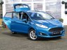 USED 2013 13 FORD FIESTA 1.0 ZETEC 5d 99 BHP Finished in CANDY BLUE MET with contrasting GREY Cloth Trim. This Fiesta is a small family 5 door car that you can really enjoy driving. Economical and cheap to run, stylish to look at and some great features. Specification includes ZERO Road Tax, B/Tooth, Alloys, Air Con, Heated front Screen and much more, makes this a must for the first time driver or small family. Serviced at 11884 miles, 14701 miles, 17385 miles, 19319 miles and at 31033 miles on 7/12/2023.