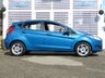USED 2013 13 FORD FIESTA 1.0 ZETEC 5d 99 BHP Finished in CANDY BLUE MET with contrasting GREY Cloth Trim. This Fiesta is a small family 5 door car that you can really enjoy driving. Economical and cheap to run, stylish to look at and some great features. Specification includes ZERO Road Tax, B/Tooth, Alloys, Air Con, Heated front Screen and much more, makes this a must for the first time driver or small family. Serviced at 11884 miles, 14701 miles, 17385 miles, 19319 miles and at 31033 miles on 7/12/2023.