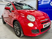 USED 2014 64 FIAT 500  1.2 S Hatchback 3dr Petrol Manual Euro 6 (s/s) (69 bhp) &pound;35Tax,Digi Dash,Btooth