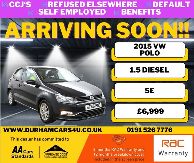 Used Volkswagen on Finance, car Finance for Bad Credit in Durham