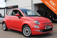 USED 2015 65 FIAT 500 1.2 LOUNGE 3d 69 BHP VIEW AND RESERVE ONLINE OR CALL 01527-853940 FOR MORE INFO.