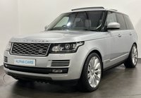 USED 2015 15 LAND ROVER RANGE ROVER 5.0 V8 AUTOBIOGRAPHY 5d 510 BHP Deployable Side Steps, Panoramic Glass Slide Sunroof, Deployable Towbar, Striking Indus Silver , Ebony Black Leather