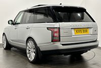 USED 2015 15 LAND ROVER RANGE ROVER 5.0 V8 AUTOBIOGRAPHY 5d 510 BHP Deployable Side Steps, Panoramic Glass Slide Sunroof, Deployable Towbar, Striking Indus Silver , Ebony Black Leather