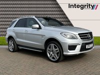 USED 2014 14 MERCEDES-BENZ M-CLASS 5.5 ML63 AMG 5d 525 BHP AIR SUSPENSION - AMG BODY STYLING KIT - COMAND NAVIGATION - HARMON KARDON - AMBIENT LIGHTING - ALPACA GREY LEATHER