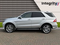 USED 2014 14 MERCEDES-BENZ M-CLASS 5.5 ML63 AMG 5d 525 BHP AIR SUSPENSION - AMG BODY STYLING KIT - COMAND NAVIGATION - HARMON KARDON - AMBIENT LIGHTING - ALPACA GREY LEATHER