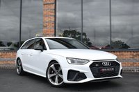 USED 2020 20 AUDI A4 3.0 S4 AVANT TDI QUATTRO BLACK EDITION MHEV 5d 343 BHP BLACK EDITION / METALLIC WHITE