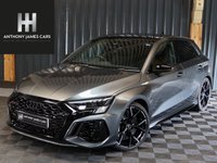 USED 2023 73 AUDI A3 2.5 RS 3 TFSI QUATTRO VORSPRUNG 5d 395 BHP DAYTONA GREY VORSPRUNG, RS DYNAMIC PACK INCLUDING CARBON CERAMIC BRAKES