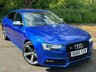 USED 2015 65 AUDI A5 S5 SPORTBACK TFSI QUATTRO BLACK EDITION 5d 328 BHP SEPANG BLUE