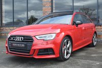 USED 2018 67 AUDI A3 2.0 S3 SPORTBACK TFSI QUATTRO BLACK EDITION 5d 306 BHP PANORAMIC ROOF / B & O SOUND