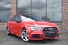 USED 2018 67 AUDI A3 2.0 S3 SPORTBACK TFSI QUATTRO BLACK EDITION 5d 306 BHP PANORAMIC ROOF / B & O SOUND