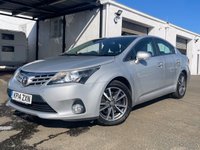 USED 2014 14 TOYOTA AVENSIS 2.2 D-CAT ICON 4d 150 BHP 2 KEYS + FRONT AND REAR PARKING SENSORS +   REVERSING CAMERA +   DUAL ZONE CLIMATE CONTROL +   TRACTION CONTROL +   ADAPTIVE CRUISE CONTROL +   SAT NAVIGATION +   BLUETOOTH CONNECTIVITY +   USB CONNECTIVITY +   KEY LESS START +   SPARE WHEEL + 17 INCH ALLOY WHEELS +