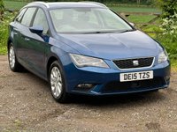 USED 2015 15 SEAT LEON 1.6 TDI SE TECHNOLOGY 5d 105 BHP FREE ROAD TAX .. 80+MPG