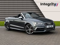 USED 2015 15 AUDI A3 2.0 S3 QUATTRO 2d 296 BHP S3 - Cabriolet - Quattro - 296 BHP - Electric Windows - Power Roof - DSG - 19 " Alloys - Navigation - Black Leather - Climate Control - Heated Seats