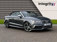 USED 2015 15 AUDI A3 2.0 S3 QUATTRO 2d 296 BHP S3 - Cabriolet - Quattro - 296 BHP - Electric Windows - Power Roof - DSG - 19 " Alloys - Navigation - Black Leather - Climate Control - Heated Seats