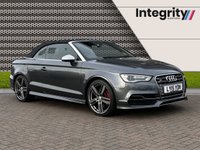 USED 2015 15 AUDI A3 2.0 S3 QUATTRO 2d 296 BHP S3 - Cabriolet - Quattro - 296 BHP - Electric Windows - Power Roof - DSG - 19 " Alloys - Navigation - Black Leather - Climate Control - Heated Seats