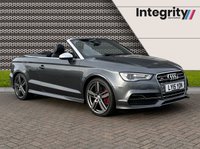 USED 2015 15 AUDI A3 2.0 S3 QUATTRO 2d 296 BHP S3 - Cabriolet - Quattro - 296 BHP - Electric Windows - Power Roof - DSG - 19 " Alloys - Navigation - Black Leather - Climate Control - Heated Seats