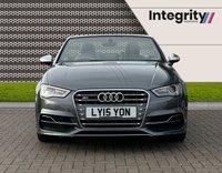 USED 2015 15 AUDI A3 2.0 S3 QUATTRO 2d 296 BHP S3 - Cabriolet - Quattro - 296 BHP - Electric Windows - Power Roof - DSG - 19 " Alloys - Navigation - Black Leather - Climate Control - Heated Seats