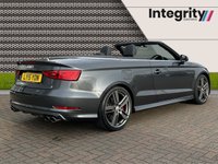 USED 2015 15 AUDI A3 2.0 S3 QUATTRO 2d 296 BHP S3 - Cabriolet - Quattro - 296 BHP - Electric Windows - Power Roof - DSG - 19 " Alloys - Navigation - Black Leather - Climate Control - Heated Seats