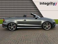 USED 2015 15 AUDI A3 2.0 S3 QUATTRO 2d 296 BHP S3 - Cabriolet - Quattro - 296 BHP - Electric Windows - Power Roof - DSG - 19 " Alloys - Navigation - Black Leather - Climate Control - Heated Seats