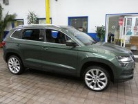USED 2020 70 SKODA KAROQ 1.5 SE L TSI DSG 5d 148 BHP SAT NAV PART LEATHER REAR VIEW CAMERA CRUISE CONTROL PARKING SENSORS GENUINE LOW MILES 1 OWNER SERVICE HISTORY 6 MONTHS GOLD WARRANTY