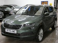 USED 2020 70 SKODA KAROQ 1.5 SE L TSI DSG 5d 148 BHP SAT NAV PART LEATHER REAR VIEW CAMERA CRUISE CONTROL PARKING SENSORS GENUINE LOW MILES 1 OWNER SERVICE HISTORY 6 MONTHS GOLD WARRANTY