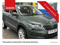 USED 2020 70 SKODA KAROQ 1.5 SE L TSI DSG 5d 148 BHP SAT NAV PART LEATHER REAR VIEW CAMERA CRUISE CONTROL PARKING SENSORS GENUINE LOW MILES 1 OWNER SERVICE HISTORY 6 MONTHS GOLD WARRANTY