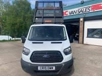 USED 2019 19 FORD TRANSIT 2.0 350 L2 130BHP CAGED TIPPER 1 OWNER 6 MONTHS WARRANTY EURO 6  1 OWNER LOW MILES CAGED TIPPER 6 MONTHS WARRANTY
