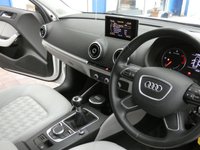 USED 2013 63 AUDI A3 1.6 TDI SE 5d 104 BHP &pound;0 ROAD TAX NICE TIDY EXAMPLE SAT NAV BLUETOOTH RADIO CD PARKING SENSORS