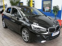 USED 2019 69 BMW 2 SERIES 1.5 225XE M SPORT PREMIUM ACTIVE TOURER 5d 134 BHP Panoramic Sunroof, Sat Nav, Leather, Harman Kardan, Premium Pack, Comfort Pack, Heated Seats, Heated Steering Wheel, Electric Driver Seat with Memory. 1 Owner Service history 6 Months Warranty