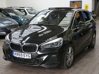 USED 2019 69 BMW 2 SERIES 1.5 225XE M SPORT PREMIUM ACTIVE TOURER 5d 134 BHP Panoramic Sunroof, Sat Nav, Leather, Harman Kardan, Premium Pack, Comfort Pack, Heated Seats, Heated Steering Wheel, Electric Driver Seat with Memory. 1 Owner Service history 6 Months Warranty
