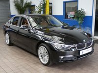 USED 2014 64 BMW 3 SERIES 2.0 320D LUXURY 4d 184 BHP &pound;35 ROAD TAX VISIBILTY PACK MEDIA PACK BUSINESS SAT NAV LEATHER HEATED SEATS PARKING SENSORS 2 OWNER SERVICE HISTORY 6 MONTHS GOLD WARRANTY